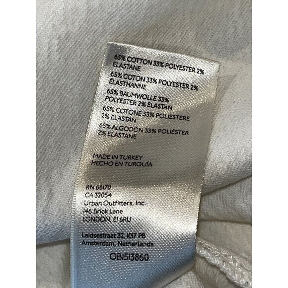 Maeve By Anthropologie White Textured Wrap Skirt Button Closure Women's Size XL - Picture 7 of 8